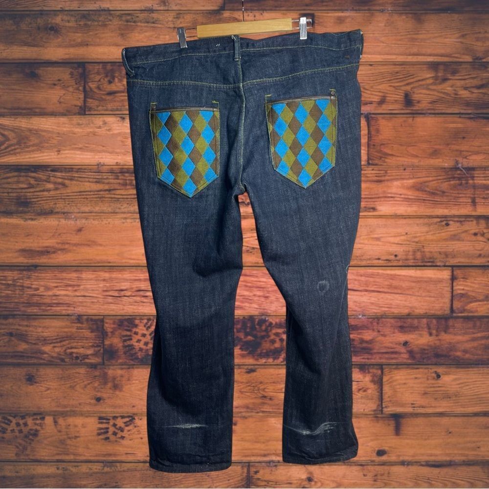 Live Mechanics‎ Embroidered Pocket Jeans Size 44